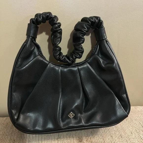 Call It Spring Black Ruched Shoulder Bag - Picture 2 of 2